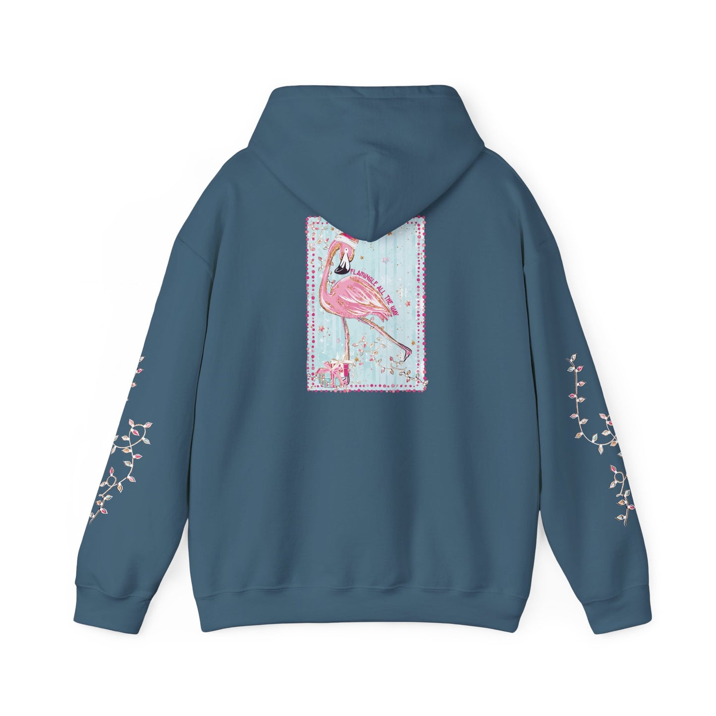 Flamingo Flamingle All The Way Hoodie - Gildan