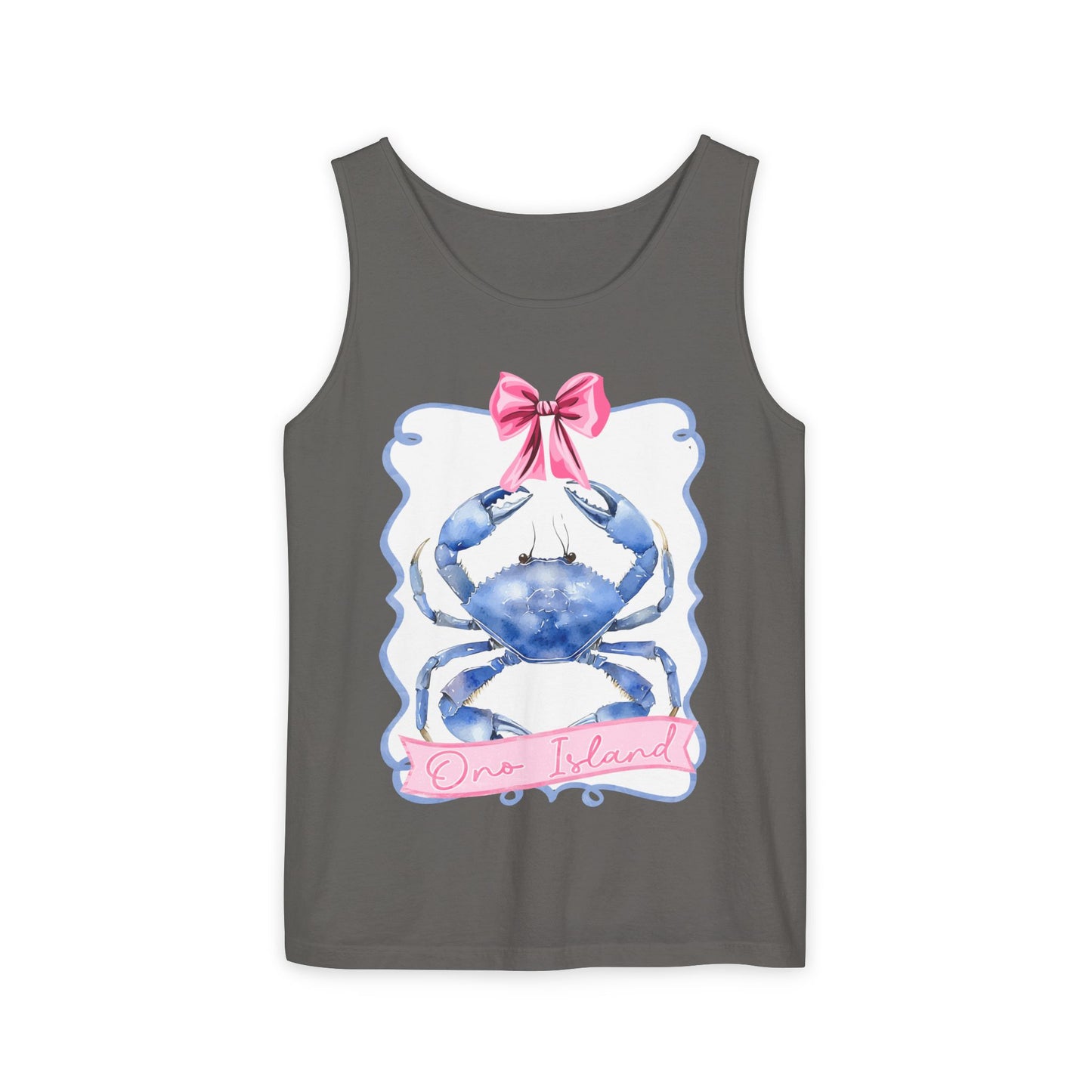 Ono Island Preppy Crab Tank Top - Comfort Colors