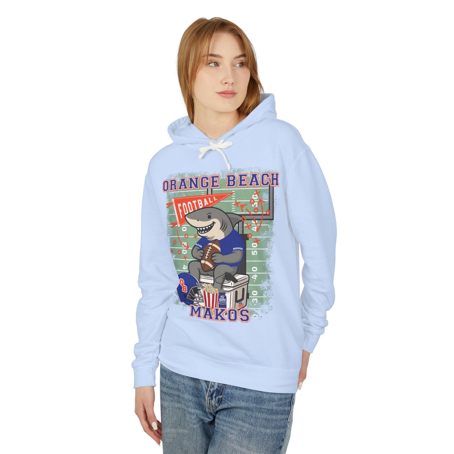 Adult Makos Tailgate Time Hoodie - Comfort Colors