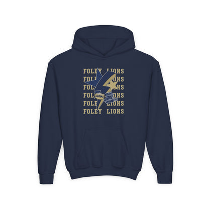 Youth Lions Lightning Football Hoodie
