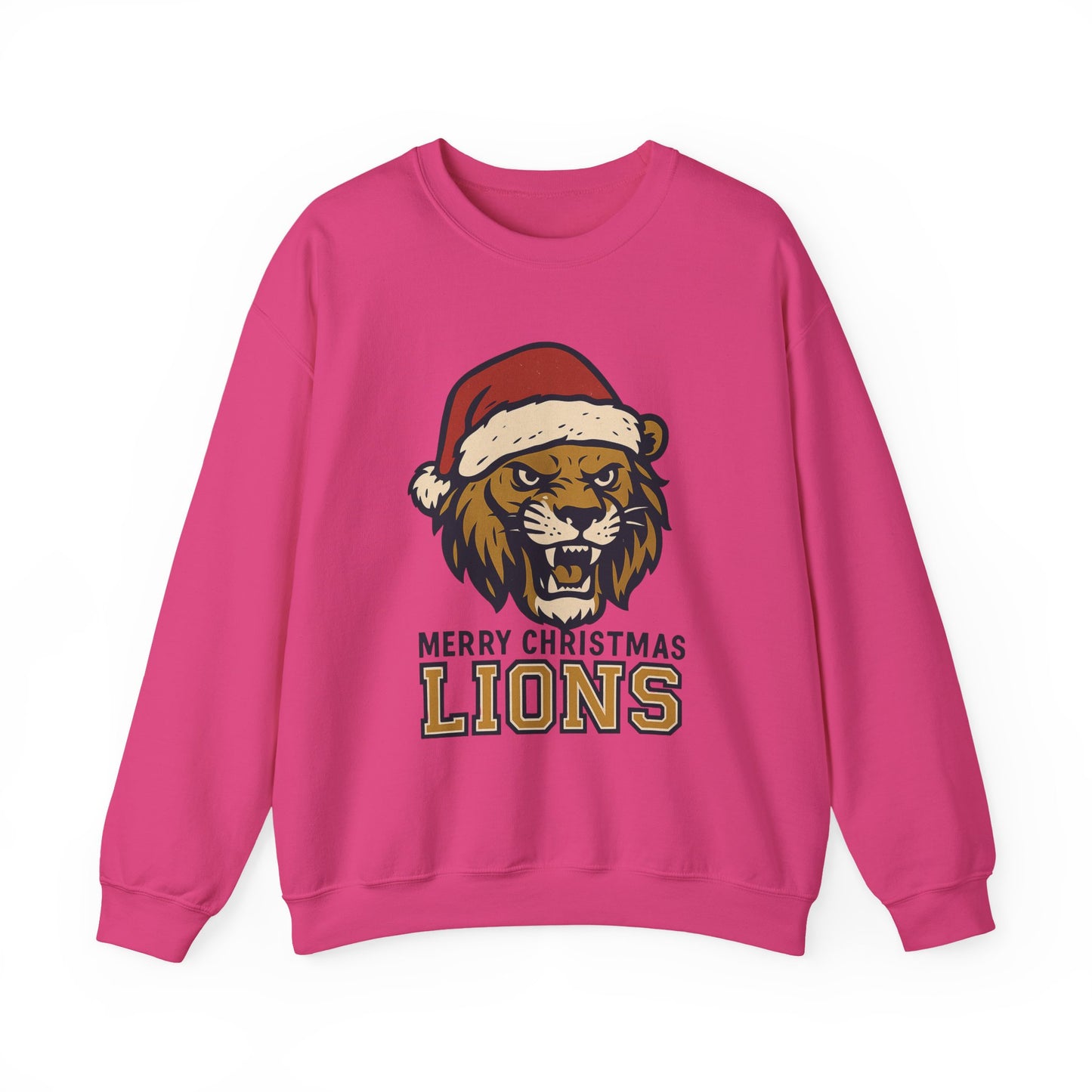 Merry Christmas Lions Sweatshirt — Gildan