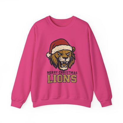 Merry Christmas Lions Sweatshirt — Gildan
