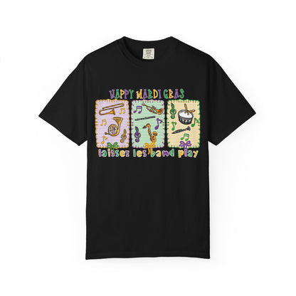 Happy Mardi Gras Jazz T-Shirt — Let the Good Times Roll Shirt
