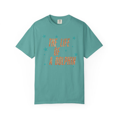 Adult Life of a Dolphin Faux Glitter - Comfort Colors