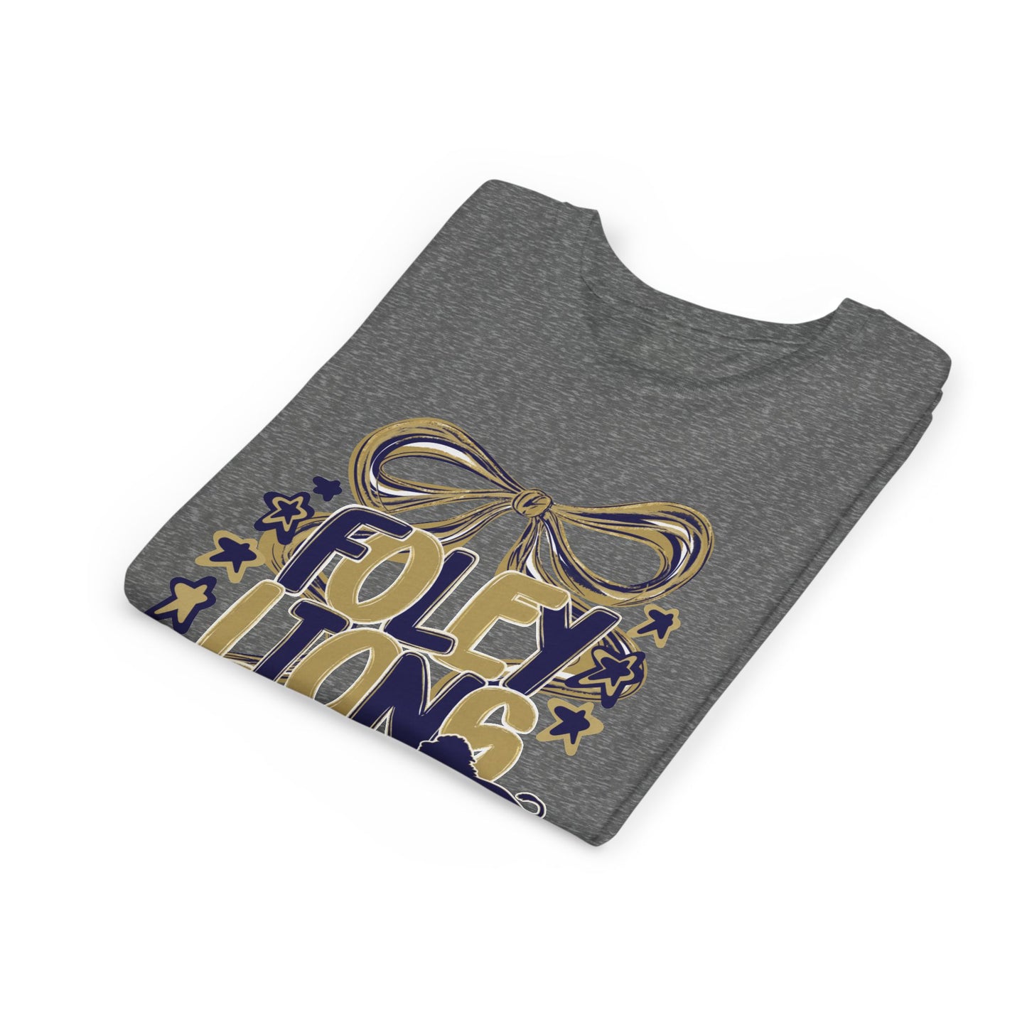 Youth Foley Lions Bow Tee - Bella Canvas