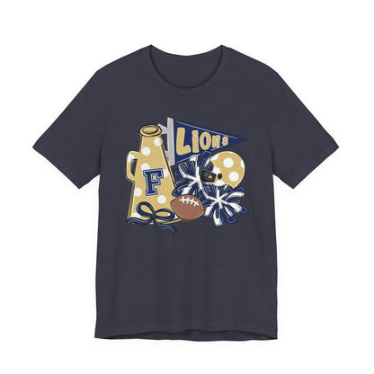 Lions Football Spirit Tee - Bella Canvas