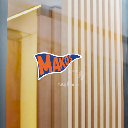 Makos Pennant Vinyl Decals
