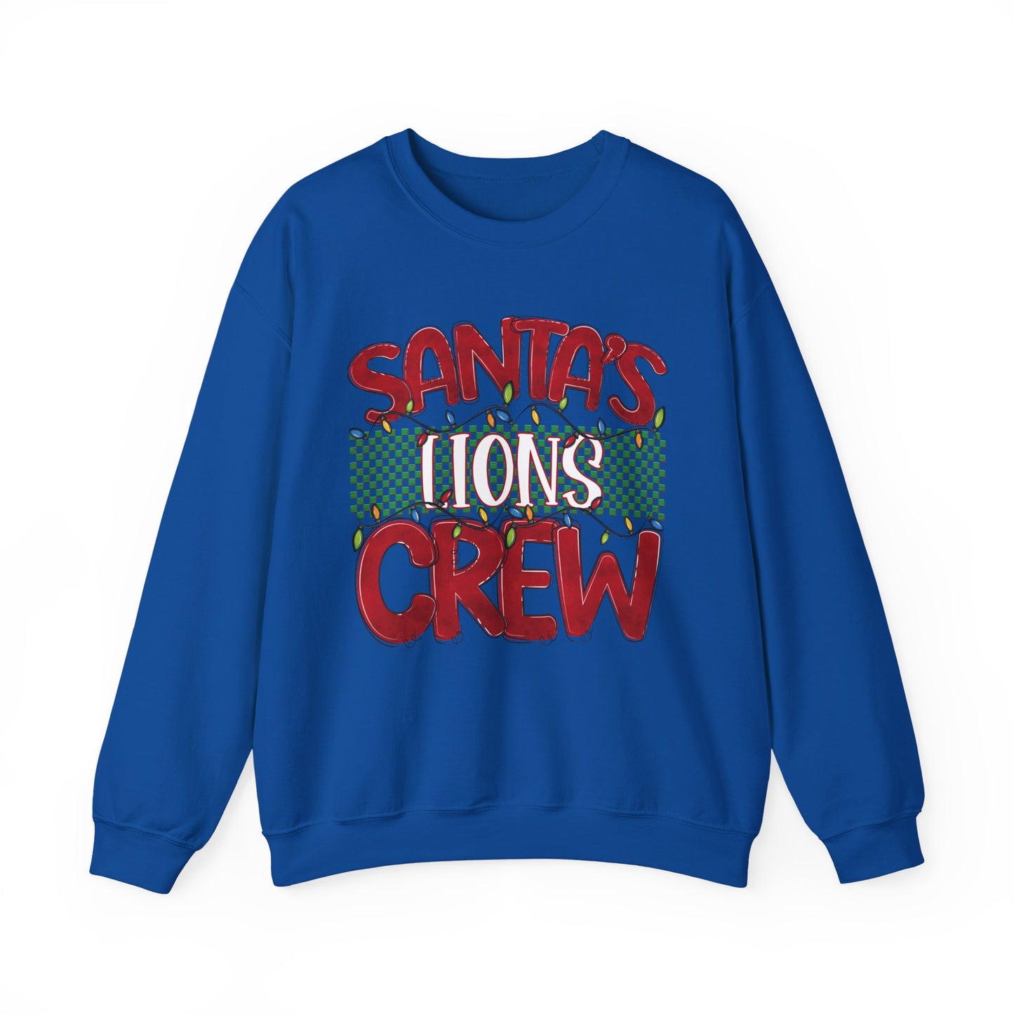 Santa's Lions Crew Sweatshirt - Gildan