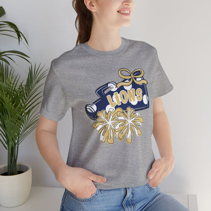 Lions Cheer Spirit Tee - Bella Canvas