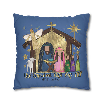 Nativity "The Greatest Gift of All" Pillowcase