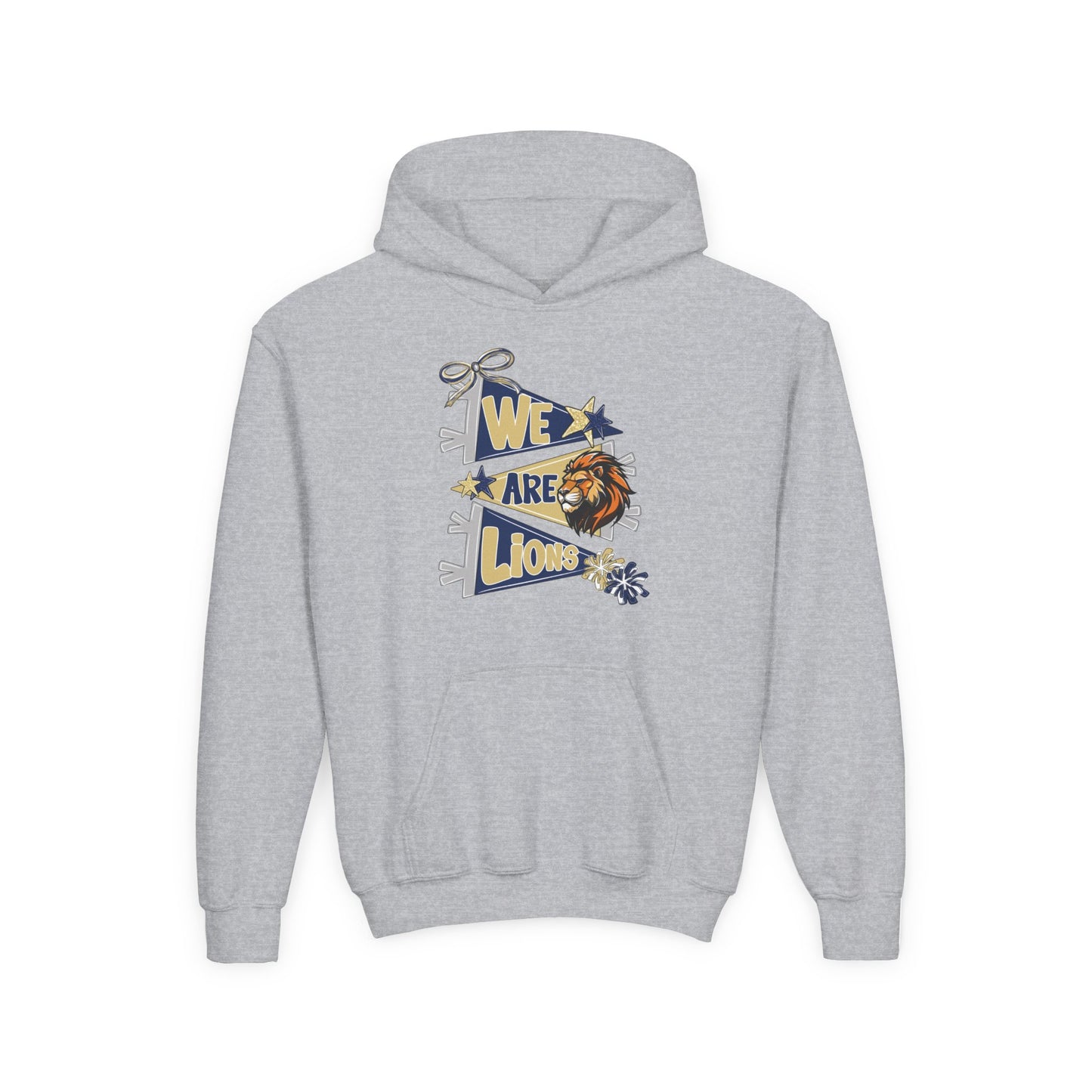 Youth We Are Lions Pennant Hoodie