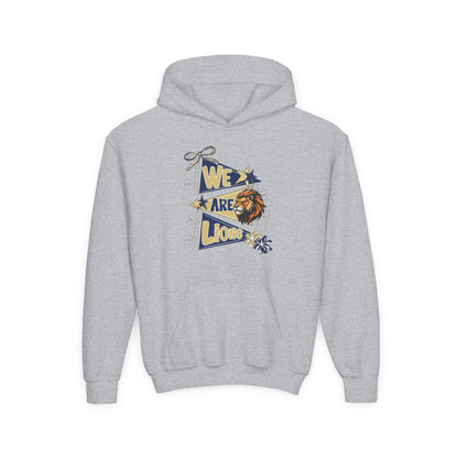Youth We Are Lions Pennant Hoodie