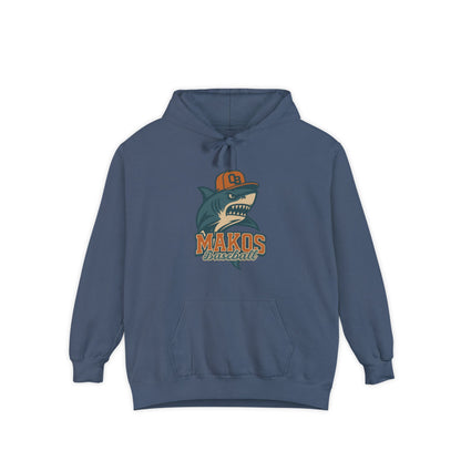 Adult Makos Retro Baseball Hoodie - Comfort Colors