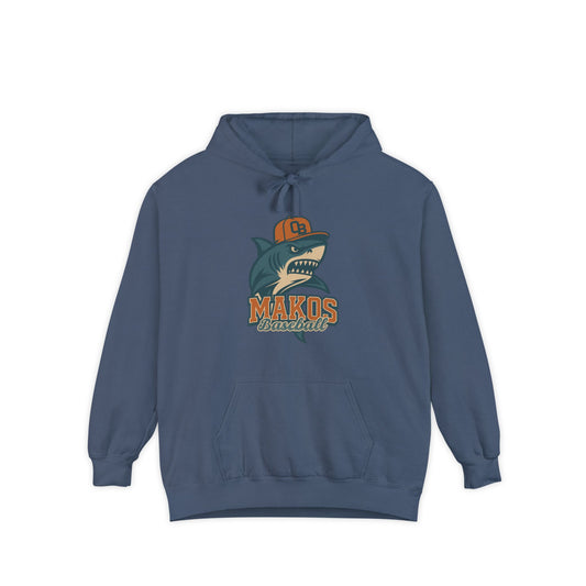 Adult Makos Retro Baseball Hoodie - Comfort Colors