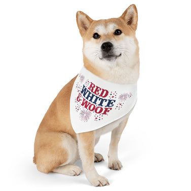 Large Red White & Woof for July 4th Celebrations
