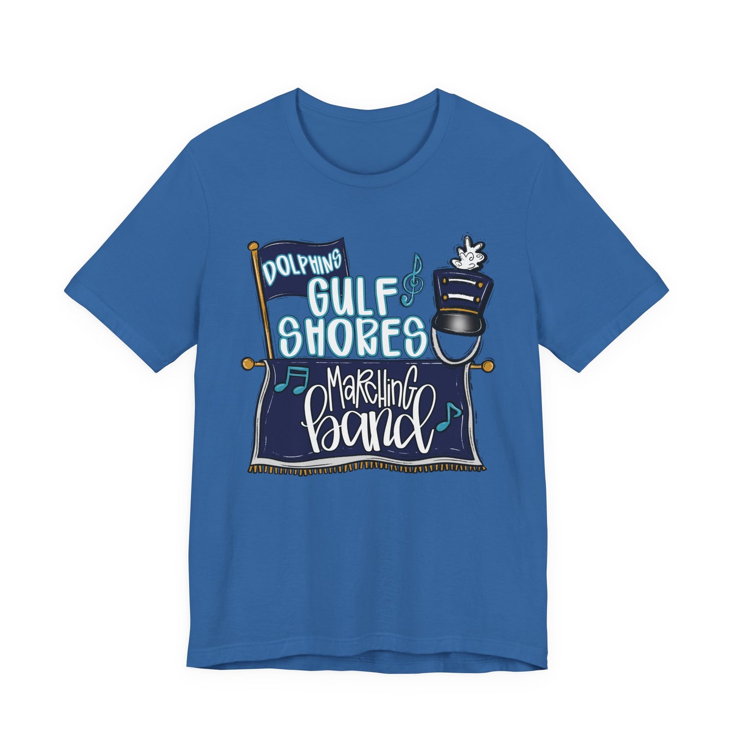 Adult Gulf Shores Band Tee - Bella Canvas