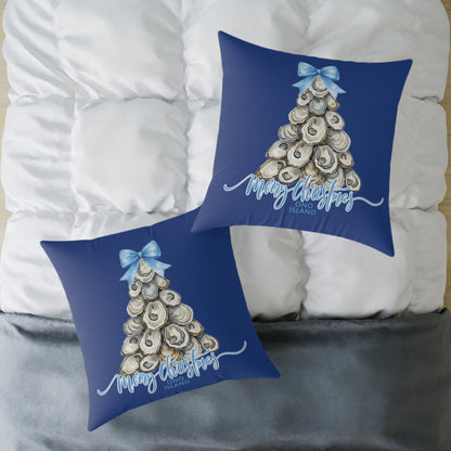 Ono Island Oyster Tree Blue Pillows