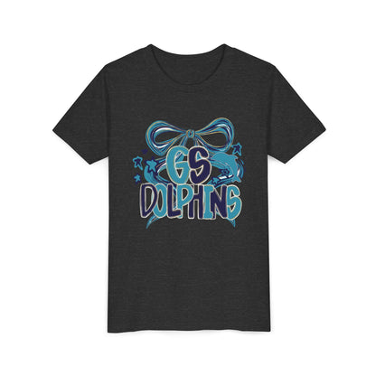 Youth GS Dolphins Bow Tee - Bella Canvas