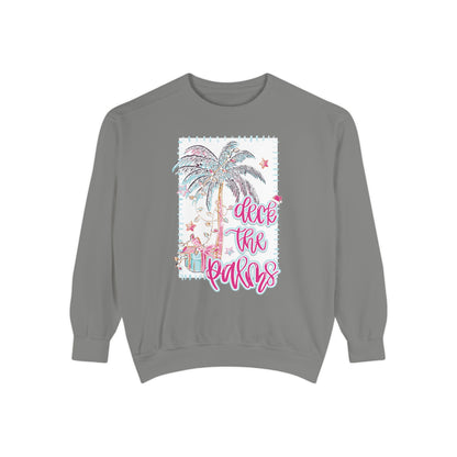 Deck the Palms Sweatshirt - Comfort Colors