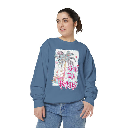 Deck the Palms Sweatshirt - Comfort Colors