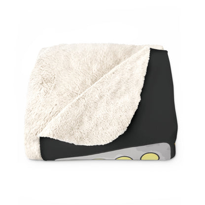 Cozy Sherpa Fleece Blanket for Football Lovers, Warm Throw for Game Nights, Unique Gift for Sports Fans, Home Decor for Tailgate
