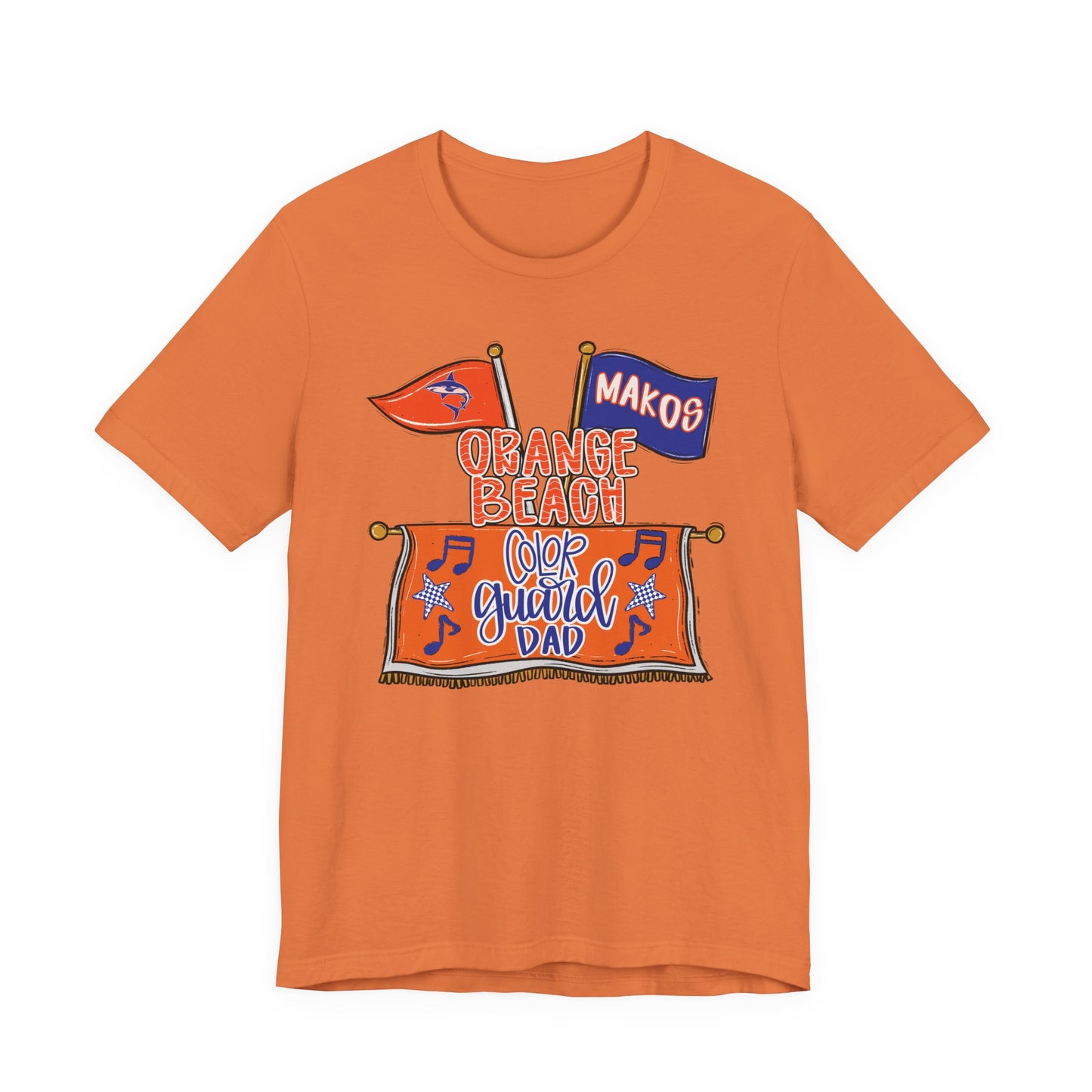 Adult Makos Color Guard Dad Tee - Bella Canvas