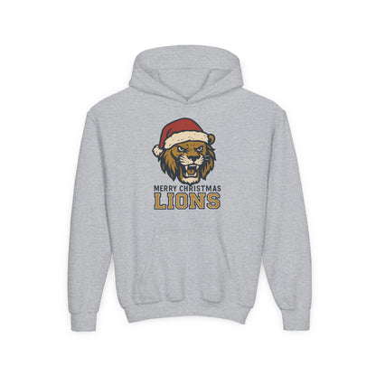 Merry Christmas Lions Hoodie - Gildan