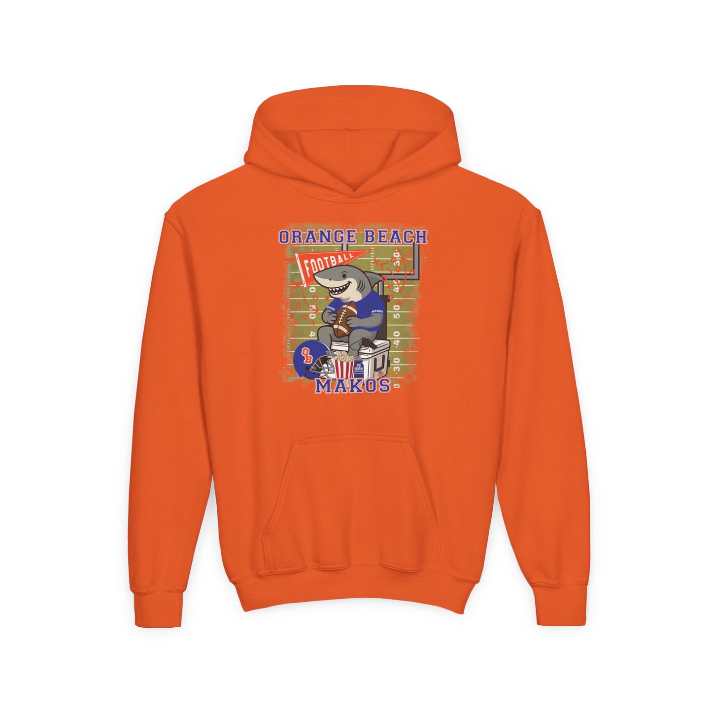 Youth Makos Tailgate Time Hoodie - Gildan