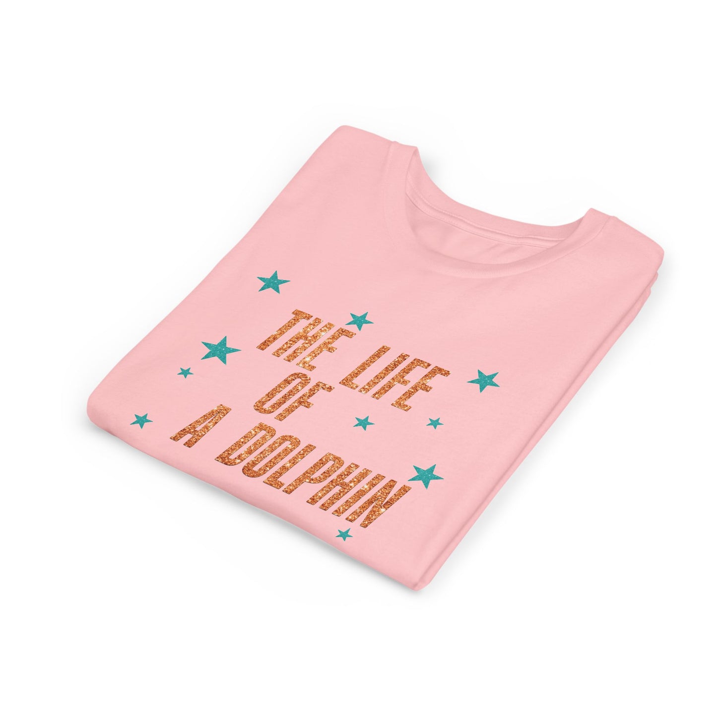 Life of a Dolphin Faux Glitter - Bella Canvas