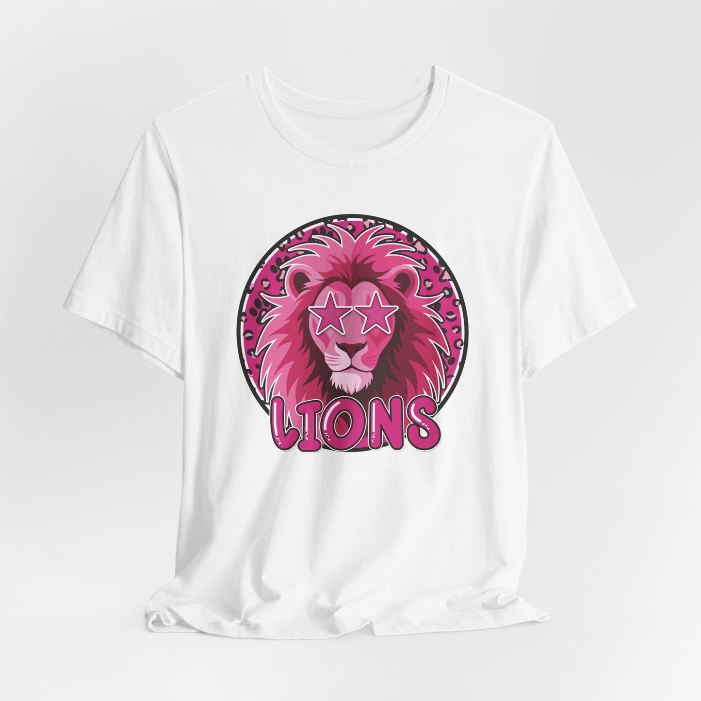 Preppy Pink Lion Tee - Bella Canvas