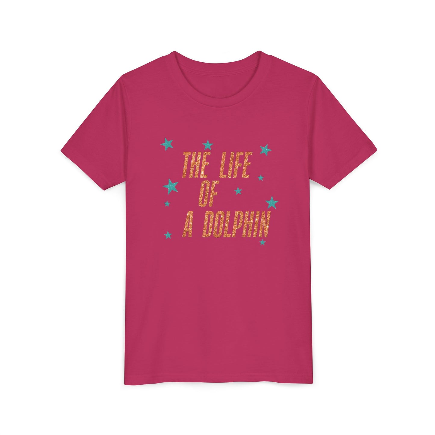 Life of a Dolphin Faux Glitter - Bella Canvas