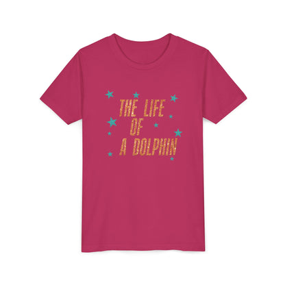 Life of a Dolphin Faux Glitter - Bella Canvas