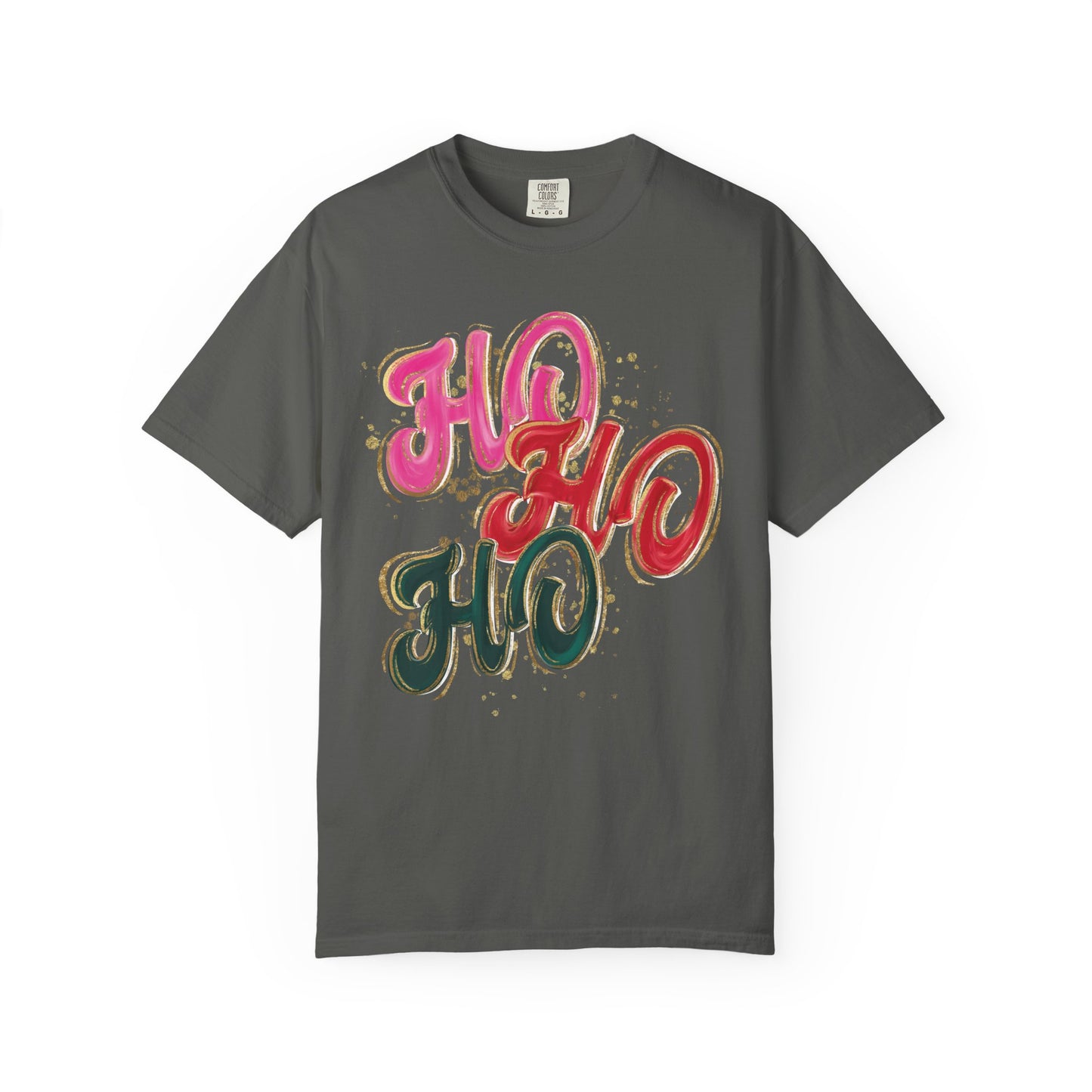 Ho Ho Ho Christmas Tee- Comfort Colors
