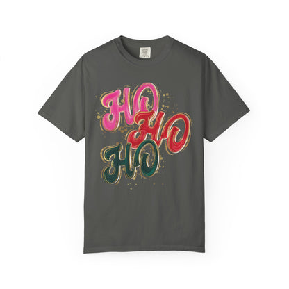 Ho Ho Ho Christmas Tee- Comfort Colors