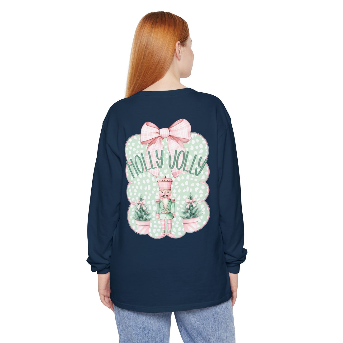 Holly Jolly Long Sleeve Tee - Comfort Colors