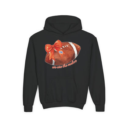 Youth Coquette Football Hoodie
