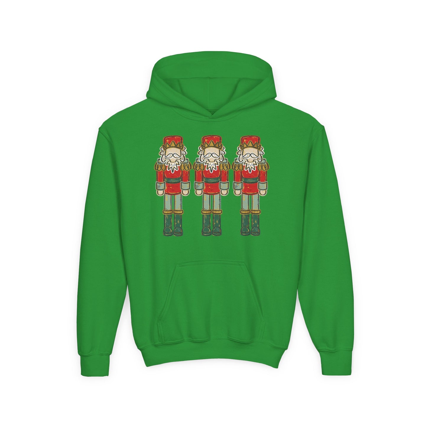 Red/Green Nutcracker Hoodie - Gildan
