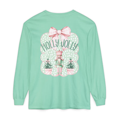 Holly Jolly Long Sleeve Tee - Comfort Colors