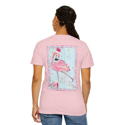 Flamingo Flamingle All the Way Christmas Tee - Comfort Colors