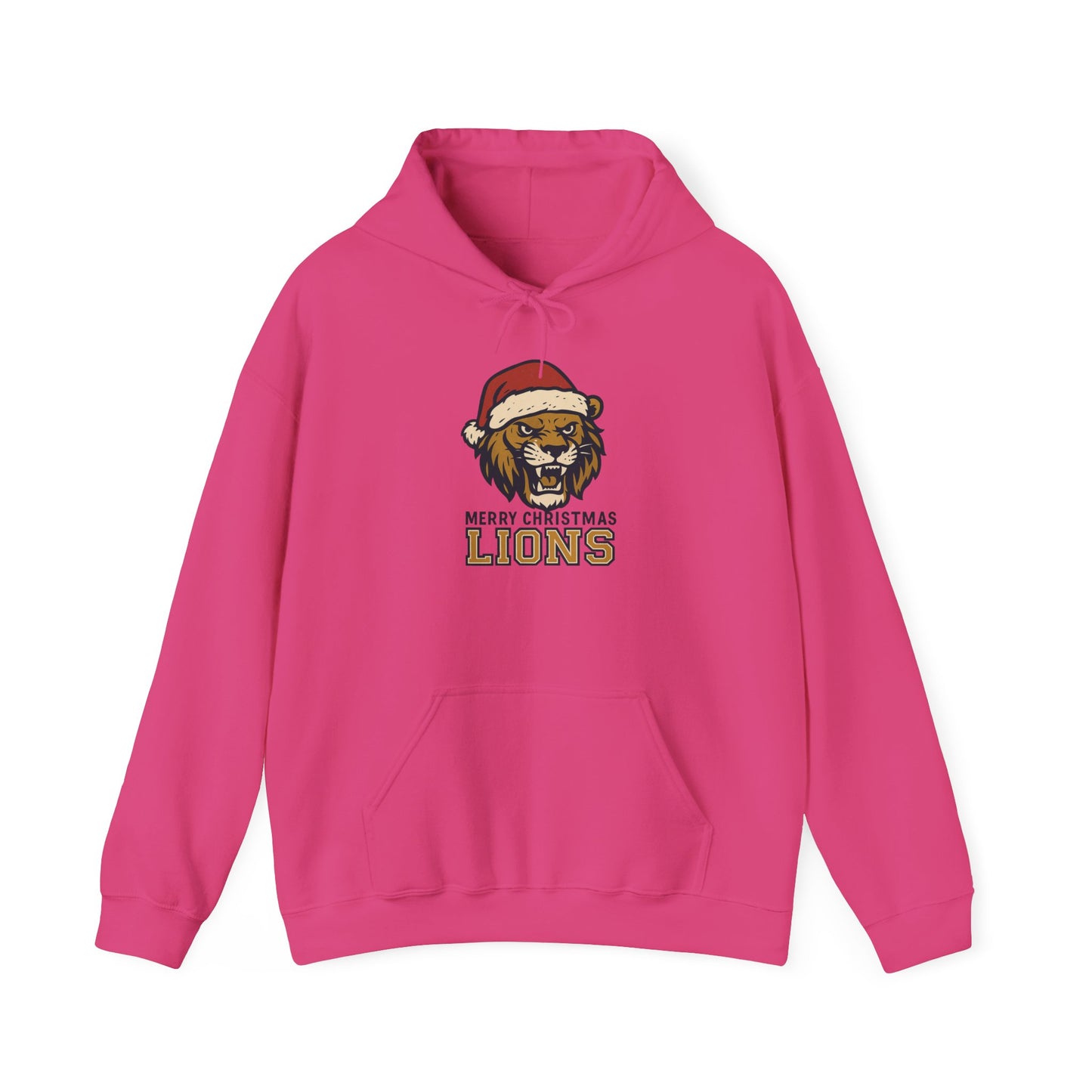 Merry Christmas Lions Hoodie — Gildan