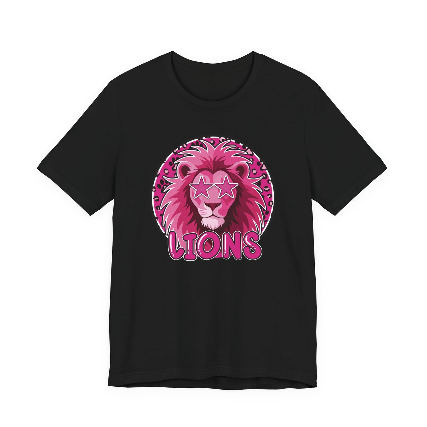 Preppy Pink Lion Tee - Bella Canvas