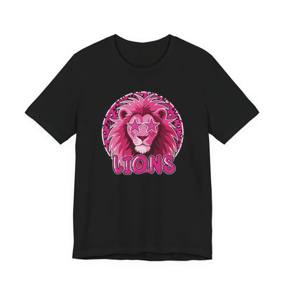 Preppy Pink Lion Tee - Bella Canvas