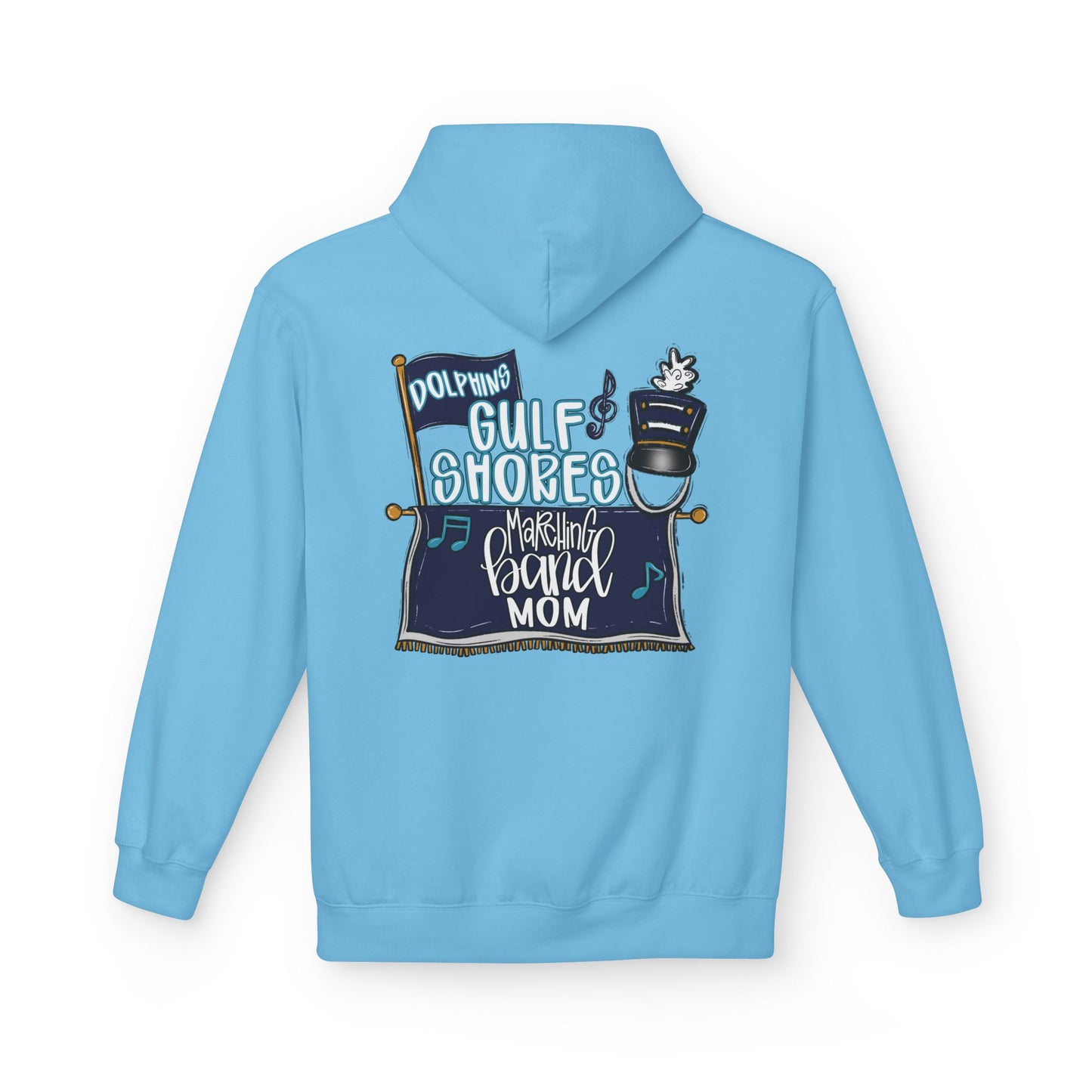 Adult Gulf Shores Marching Band Mom Hoodie - Gildan