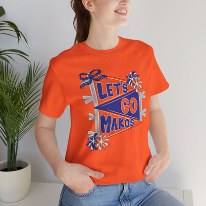 Adult Makos Let's Go Pennant Tee - Bella Canvas