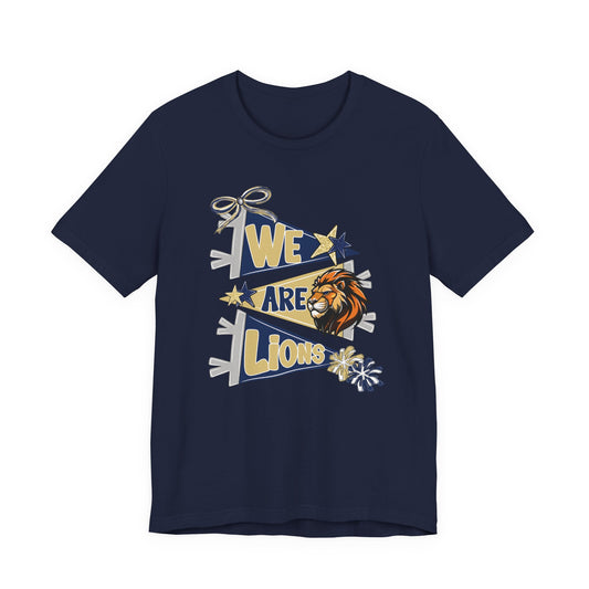 Lion Spirit Pennant Tee - Bella Canvas