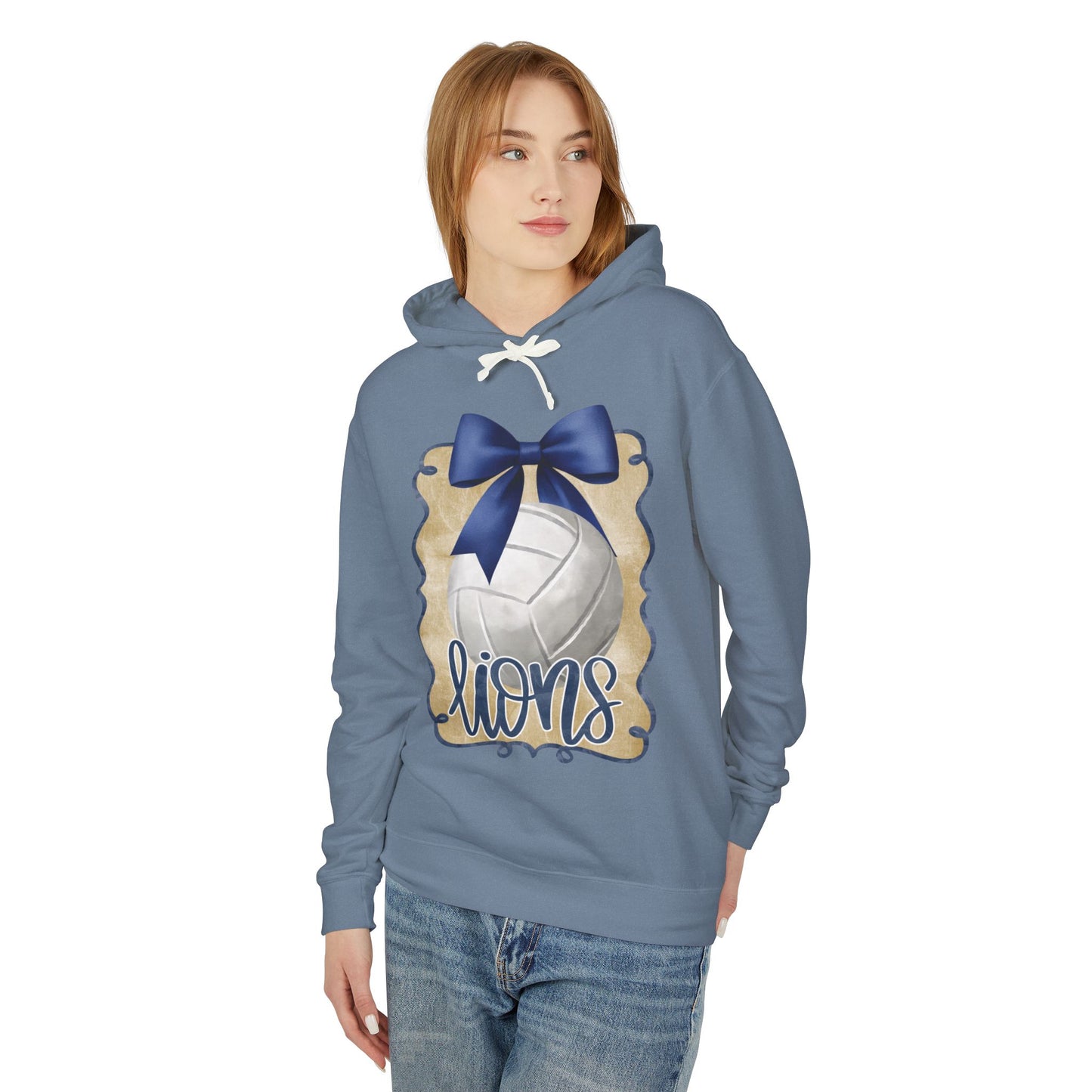 Adult Foley Lions Volleyball Hoodie – Comfort Colors