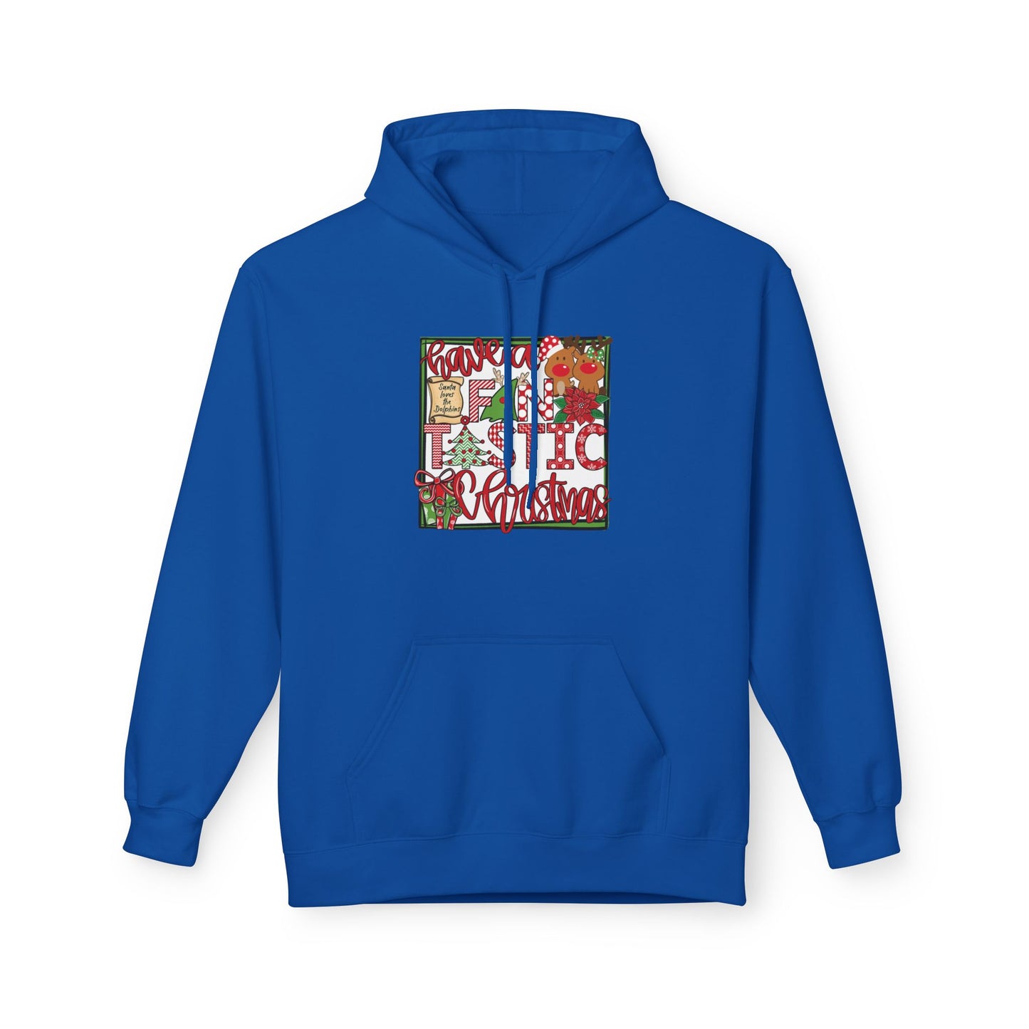 Dolphins Christmas Hoodie - Gildan