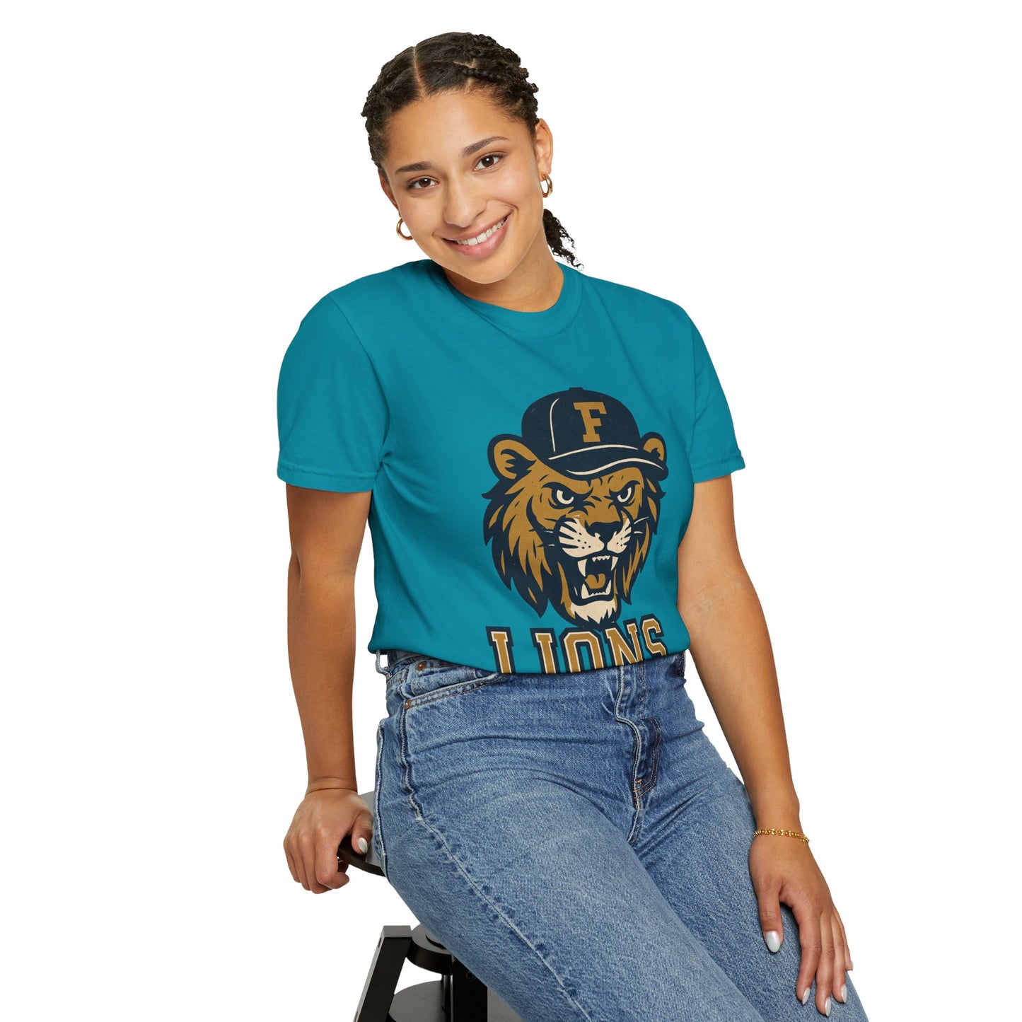Adult Retro Roaring Lions T-Shirt - Comfort Colors