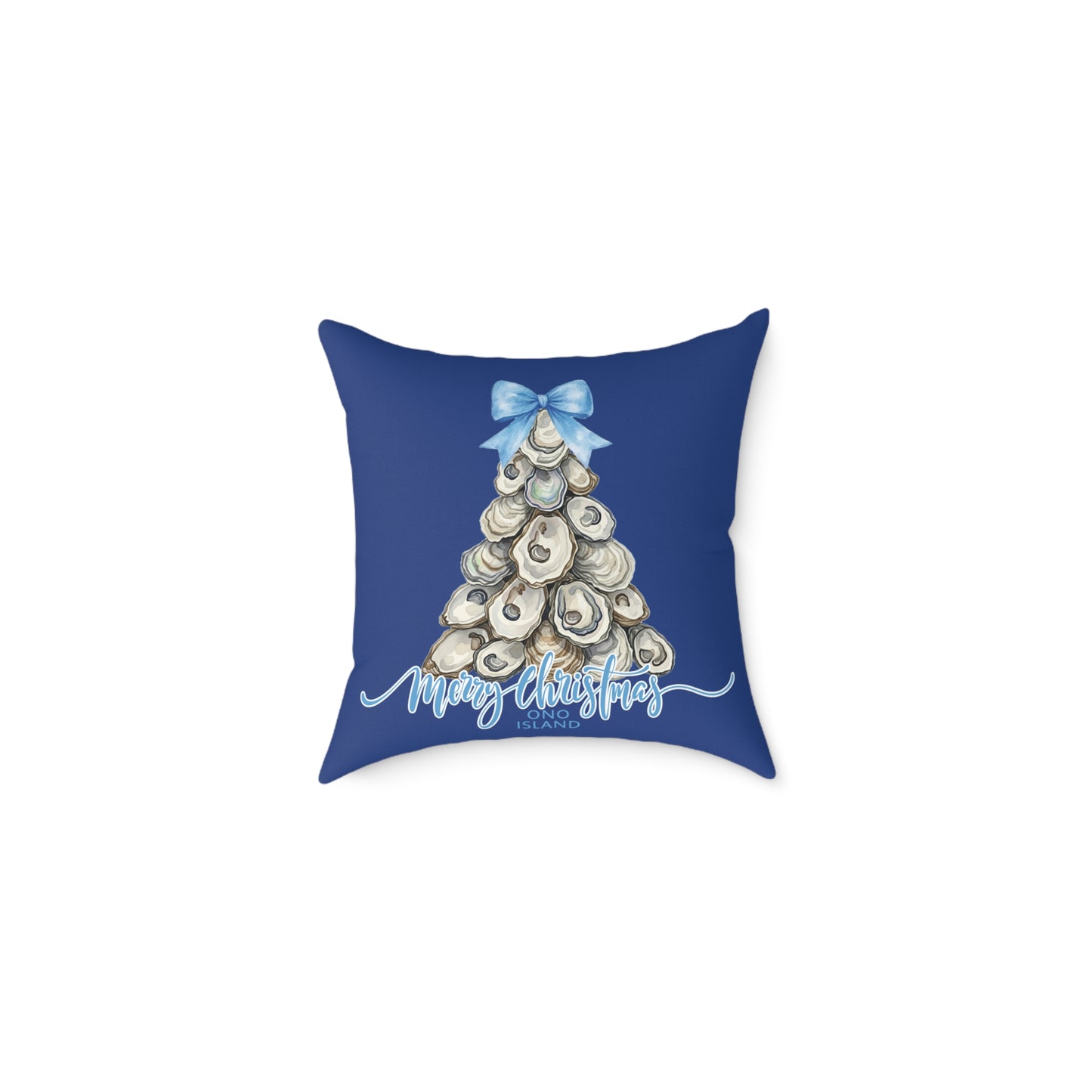 Ono Island Oyster Tree Blue Pillows