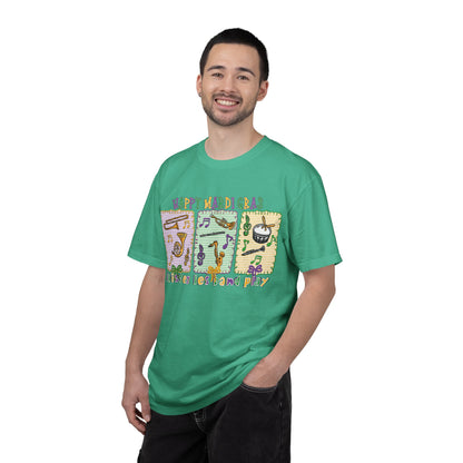 Happy Mardi Gras Jazz T-Shirt — Let the Good Times Roll Shirt